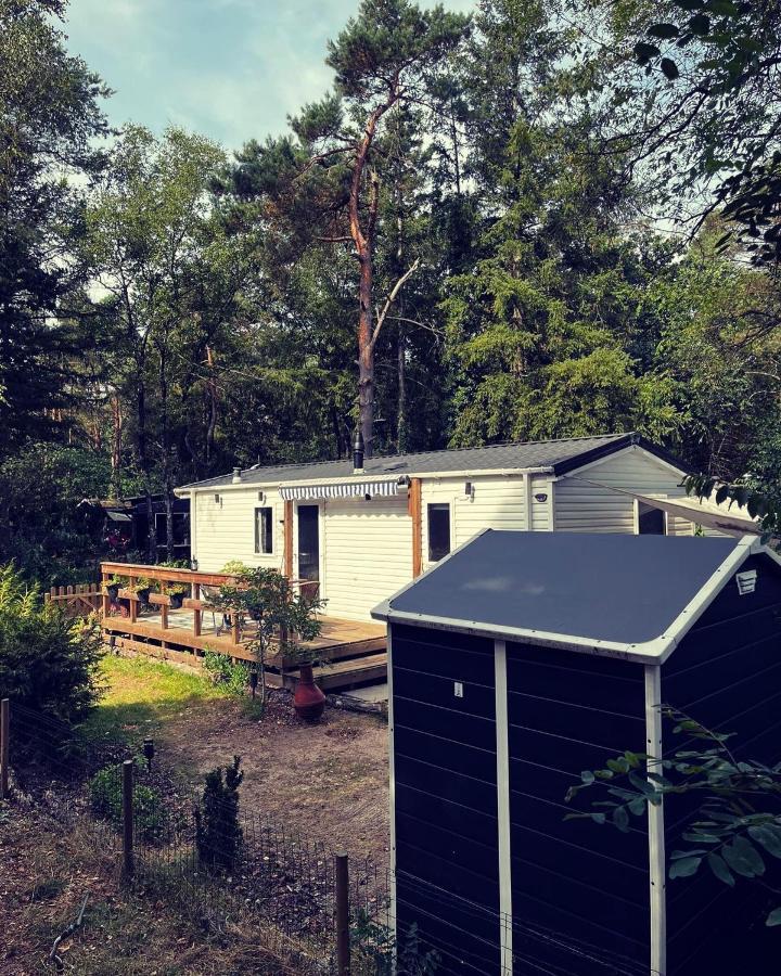 Knus Chalet Midden In De Bossen Nunspeet Bagian luar foto